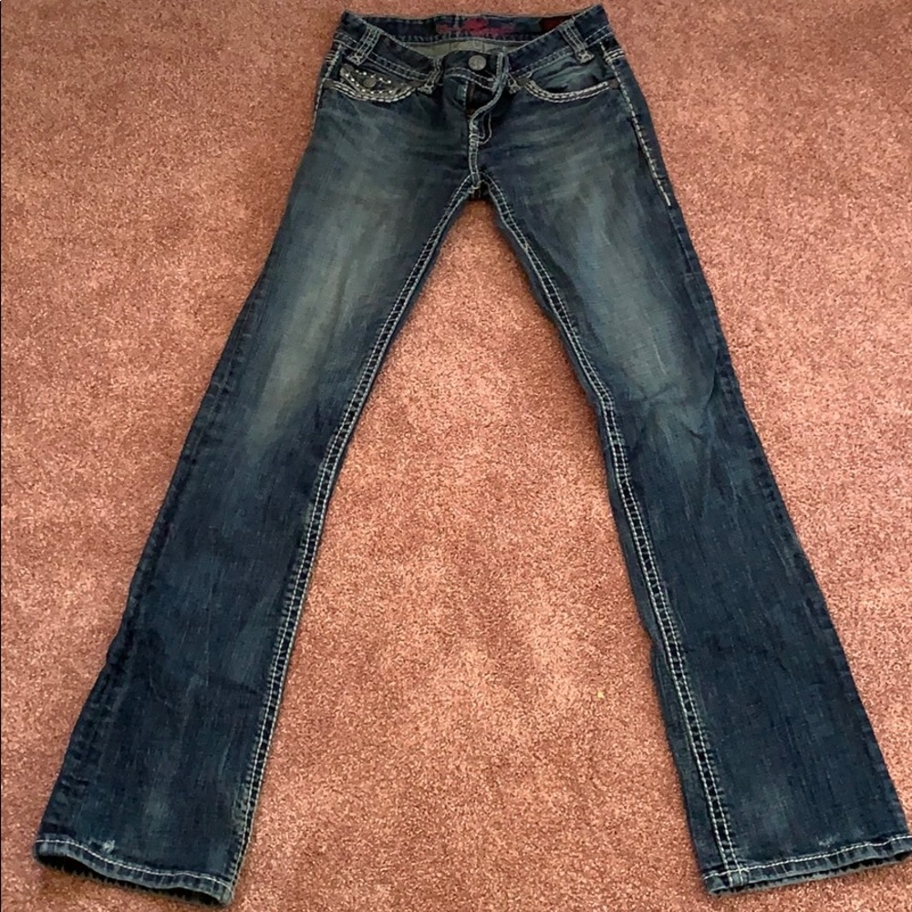 Rock and Roll Cowgirl jeans w/crystal pockets